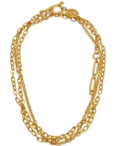 Ben-Amun Ben-amun Gold Link 24k Plated Necklace - Metallic