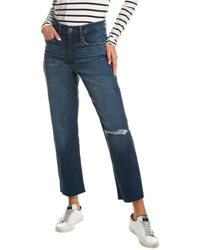 Hudson Jeans Kass Emma High-rise Straight Jean - Blue