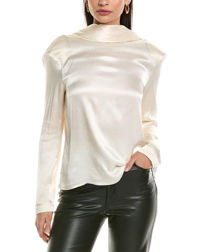 Bardot Noell Satin Blouse - White