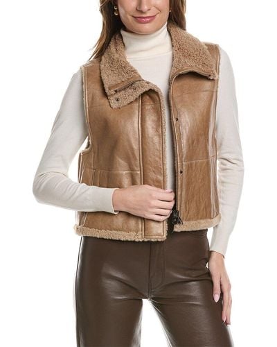 Brunello Cucinelli Leather Jacket - Brown