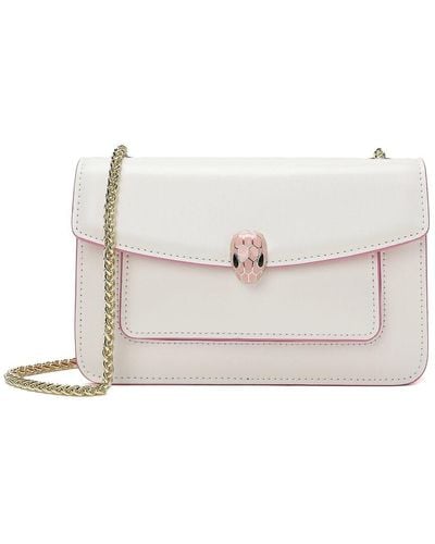Tiffany & Fred Paris Smooth Leather Foldover Crossbody - Natural