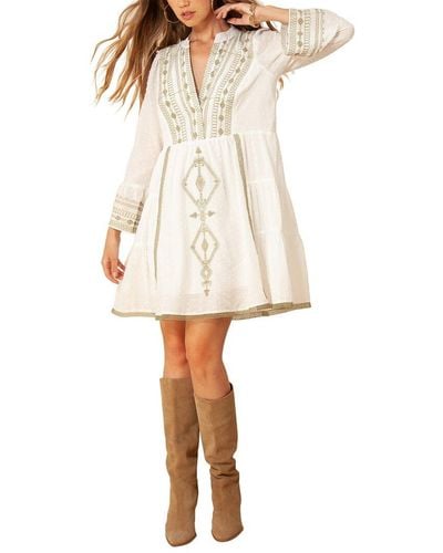 Hale Bob V-Neck Dress - White