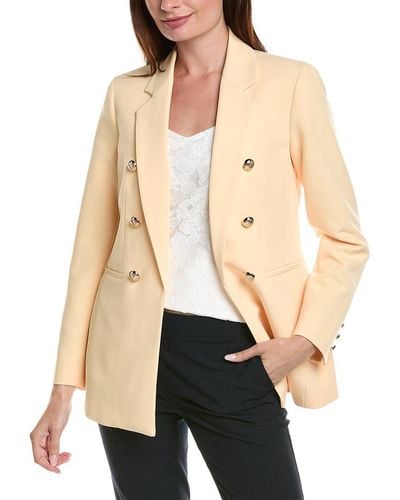 Anne Klein Double Breasted Jacket - Natural