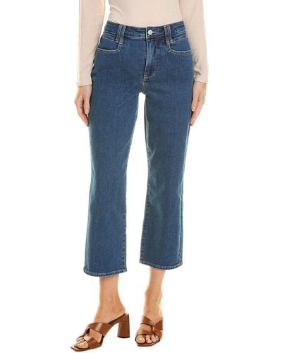 NYDJ Petite Waterfall Relaxed Straight Jean - Blue