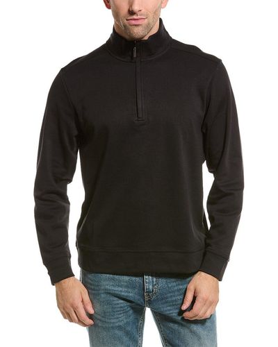 Tommy Bahama New Martinique Half Zip Pullover - Black