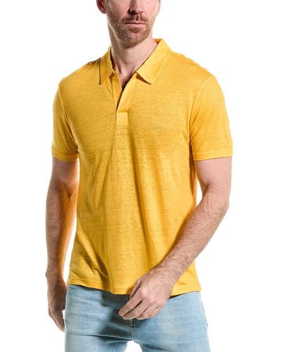 Vilebrequin Pyramid Linen Polo Shirt - Yellow