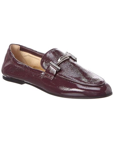 Tod's Double T Patent Loafer - Purple