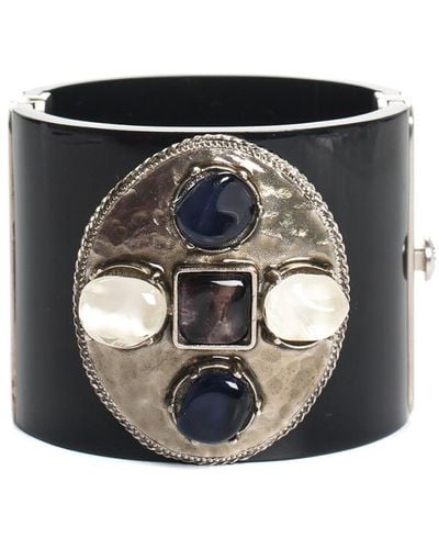 Chanel Limited Edition Black Resin Cuff Bracelet, Never Worn