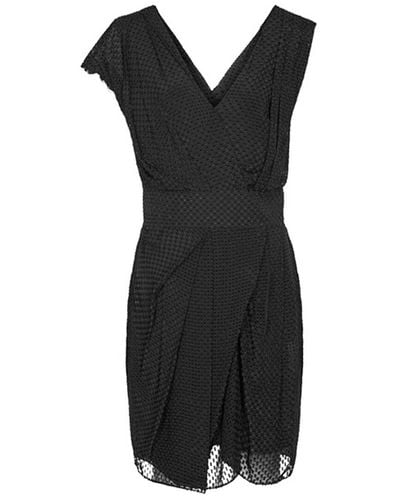 Reiss Leonora Silk-Blend Mini Dress - Black