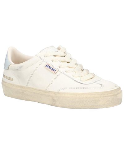 Golden Goose Soul Star Leather Trainer - White