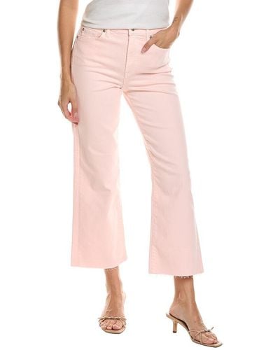 7 For All Mankind Cropped Alexa Rosewater Wide Jean - Pink