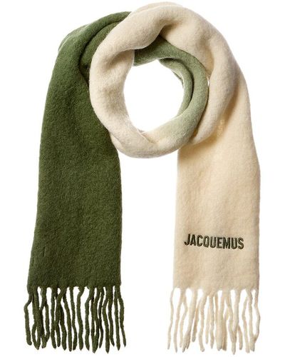 Jacquemus L'écharpe Moisson Alpaca-blend Scarf - Green