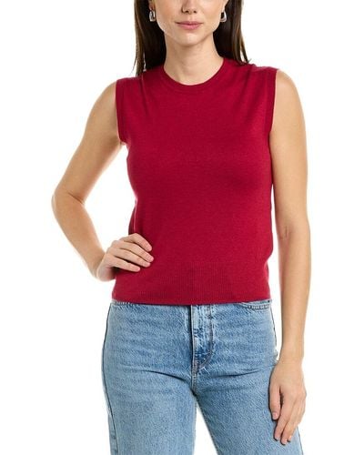 Marella Emiro Wool-blend Sweater Tank - Red