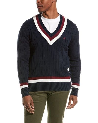 Brooks Brothers Tennis Sweater - Blue