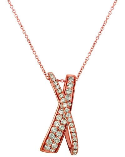 Le Vian 14k Strawberry Gold® 0.65 Ct. Tw. Diamond Pendant Necklace - Metallic