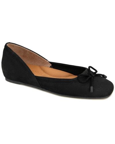 Gentle Souls By Kenneth Cole Sailor Leather Flat - Black