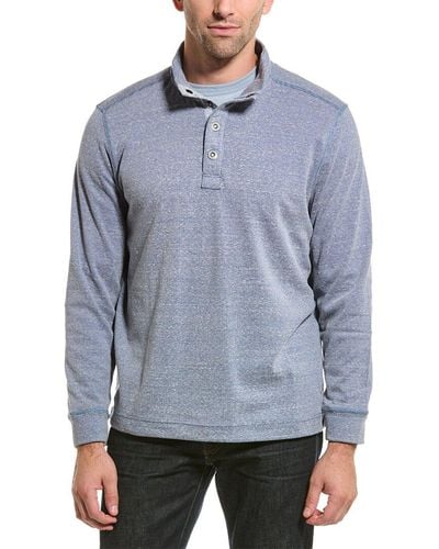 Tommy Bahama Salt Point Snap Mock Pullover - Blue