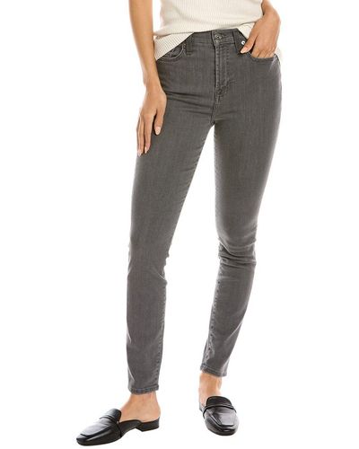 7 For All Mankind Gwenevere Steel Gray High-rise Straight Jean