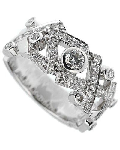 Chanel 18K 1.00 Ct. Tw. Diamond Hugs & Kisses Cocktali Ring (Authentic Pre- Owned) - Metallic