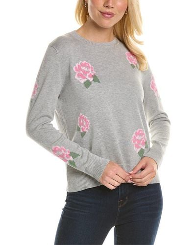 Hannah Rose Earth Angel Cashmere-blend Sweater - Gray