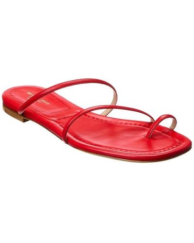 Michael Kors Patti Runway Leather Sandal - Red