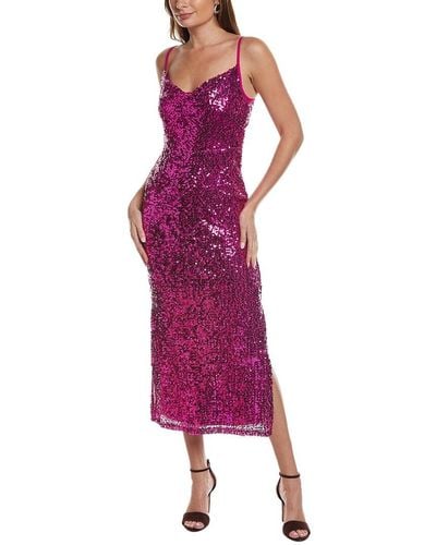Taylor Stretch Sequin Maxi Dress - Purple