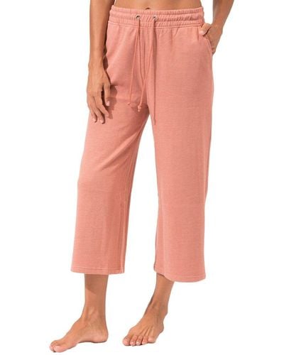 Threads For Thought Haisley Crop Pant - Red