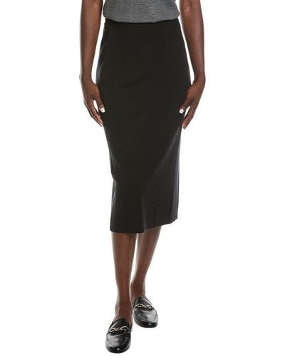 Eileen Fisher Wool Pencil Skirt - Black