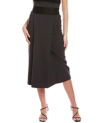 Peserico Wool-blend Midi Skirt - Black