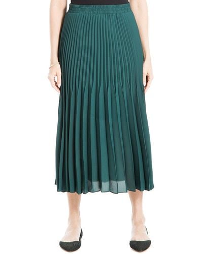 Max Studio Pleated Skirt - Green