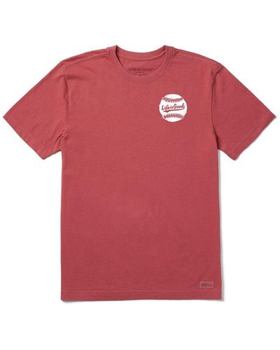 Life Is Good. Crusher T-shirt - Red