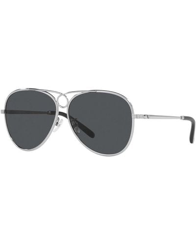 Tory Burch Ty6093 59mm Sunglasses - Metallic