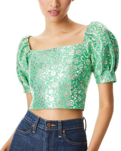 Green Short-sleeve tops for Women | Lyst