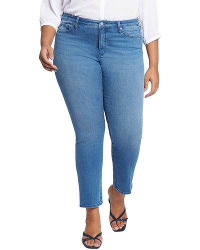 NYDJ Plus Sheri Stunning Slim Jean - Blue