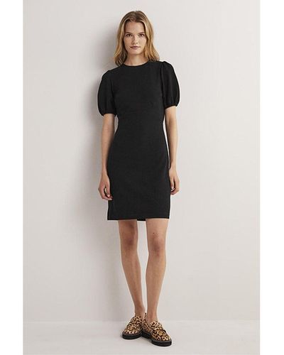 Boden Cut Out Jersey Mini Dress - Black
