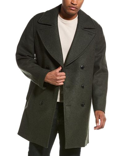 Ted Baker Kilcot Wool-blend Peacoat - Green