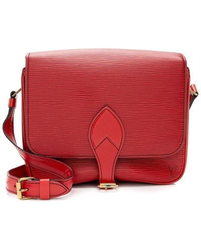 Louis Vuitton Epi Leather Cartouchiere Mm (Authentic Pre-Owned) - Red