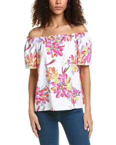 Jude Connally Georgia Off The Shoulder Top - Red