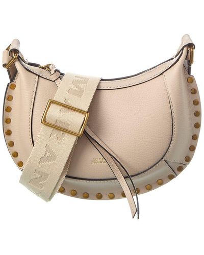Isabel Marant Moon Mini Leather Shoulder Bag - Natural