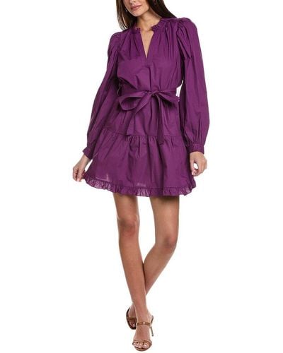 Marie Oliver Nella Mini Dress - Purple