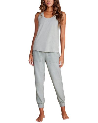 Barefoot Dreams Mc Luxe Lounge Sunbleached Jogger Pant - Gray