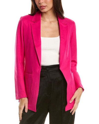 Anne Klein Notch Collar Jacket - Pink