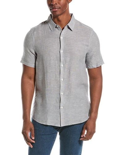 Onia Jack Air Linen-blend Shirt - Grey