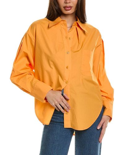 Equipment Sergine Oversized Shirt - Orange