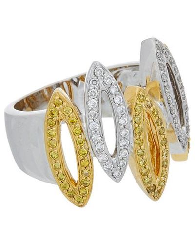 Diana M. Jewels Fine Jewellery 14k Two-tone 0.60 Ct. Tw. Diamond Ring - Metallic