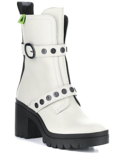Fly London Tama Leather Boot - White