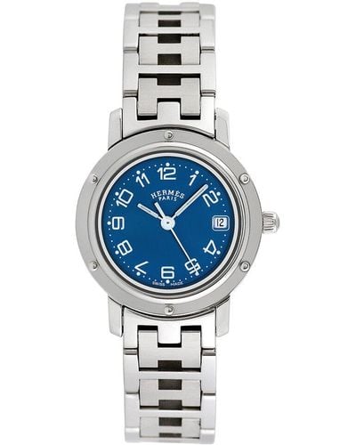 Hermès Clipper Watch (Authentic Pre-Owned) - Blue