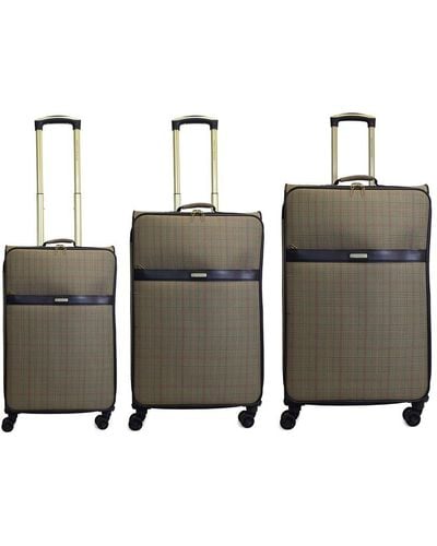 Adrienne Vittadini Plaid Collection 3pc Luggage Set - Multicolor