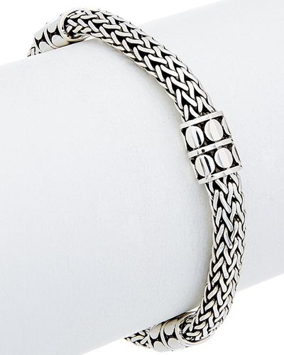 John Hardy Dot Silver Bracelet - White