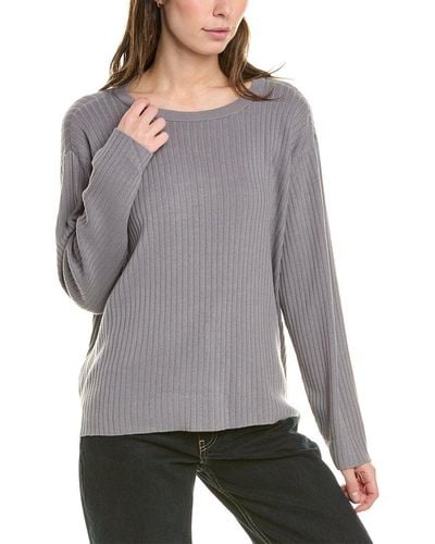 Eileen Fisher Crewneck Box Sweater - Gray